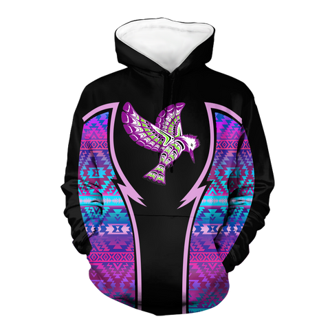 Powwow StoreHD000800 Pattern Native Pride 3D Hoodie