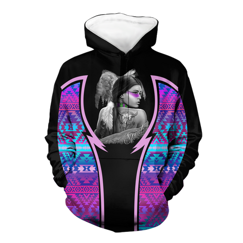 Powwow StoreHD000802 Pattern Native Pride 3D Hoodie