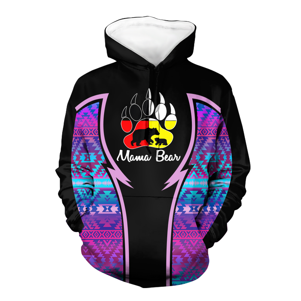 Powwow StoreHD000801 Pattern Native Pride 3D Hoodie