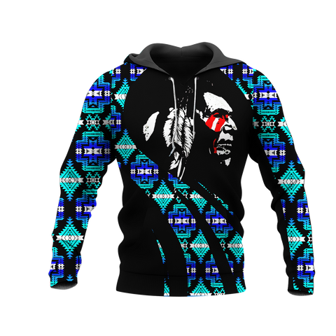 Powwow StoreHD000834 Pattern Native Pride 3D Hoodie