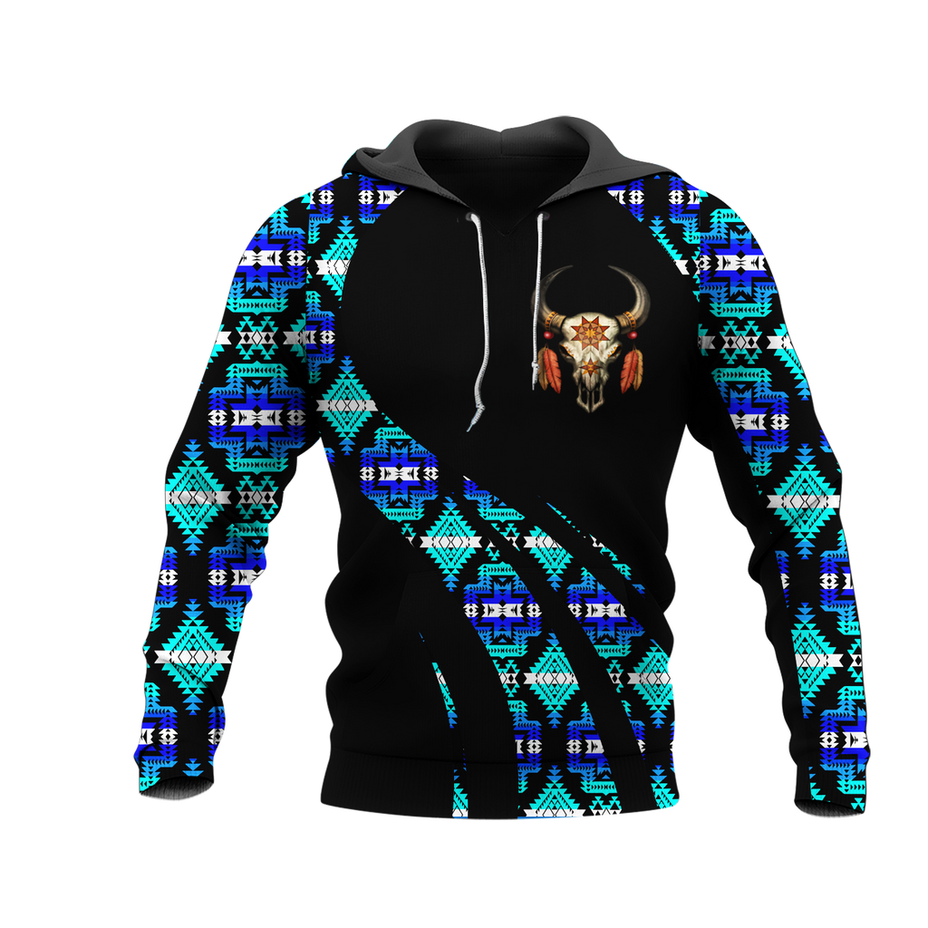 Powwow StoreHD000835 Pattern Native Pride 3D Hoodie