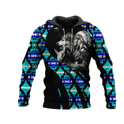 Powwow StoreHD000837 Pattern Native Pride 3D Hoodie