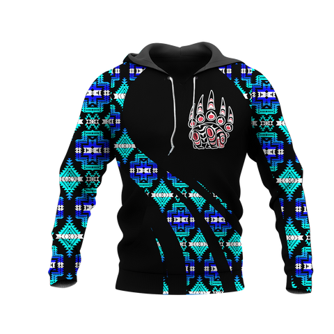 Powwow StoreHD000960 Pattern Native Pride 3D Hoodie