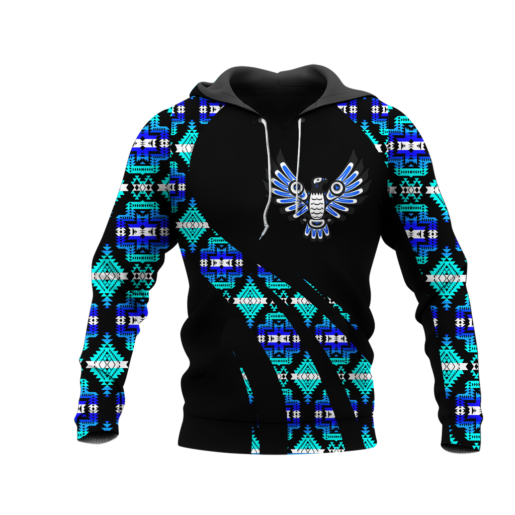 Powwow StoreHD000838 Pattern Native Pride 3D Hoodie