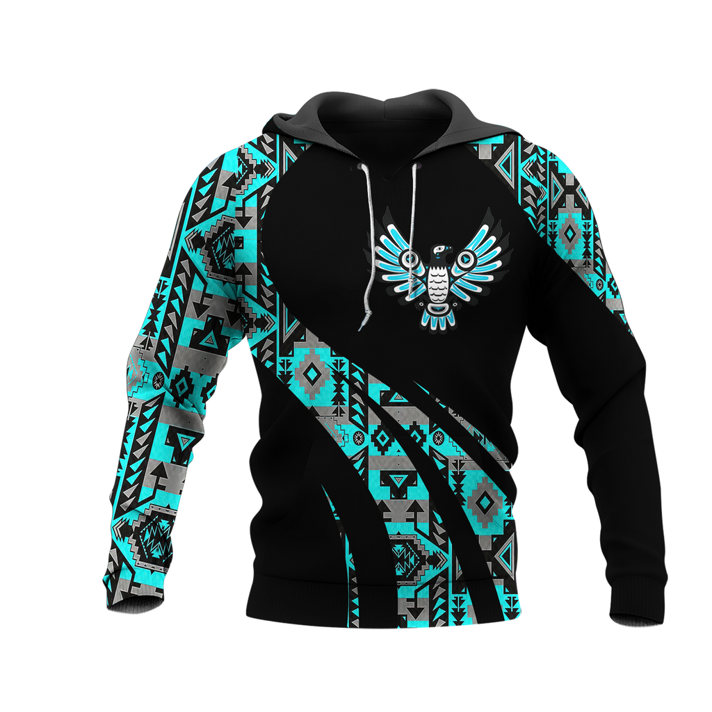 Powwow StoreHD000839 Pattern Native Pride 3D Hoodie