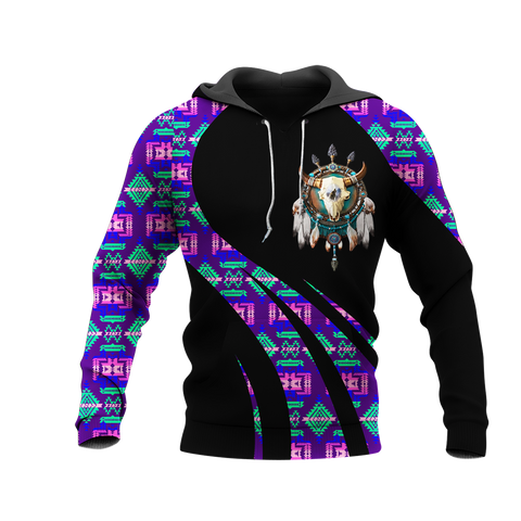 Powwow StoreHD000846 Pattern Native Pride 3D Hoodie