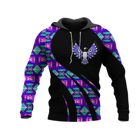 Powwow StoreHD000844 Pattern Native Pride 3D Hoodie