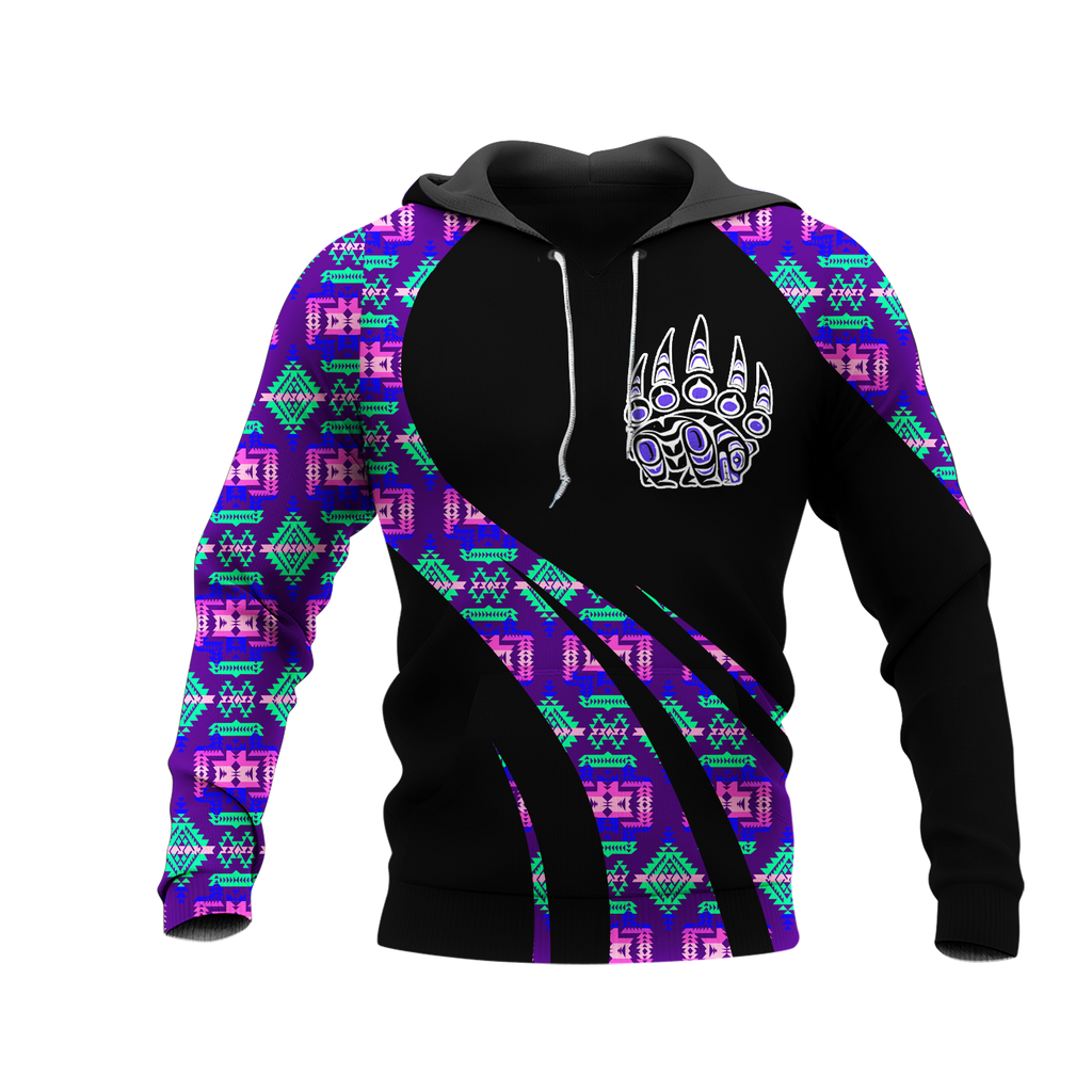 Powwow StoreHD000845 Pattern Native Pride 3D Hoodie