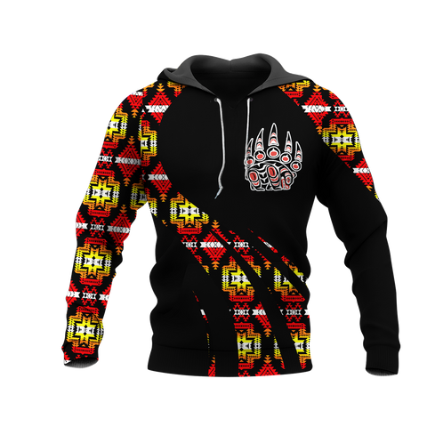 Powwow StoreHD000847 Pattern Native Pride 3D Hoodie