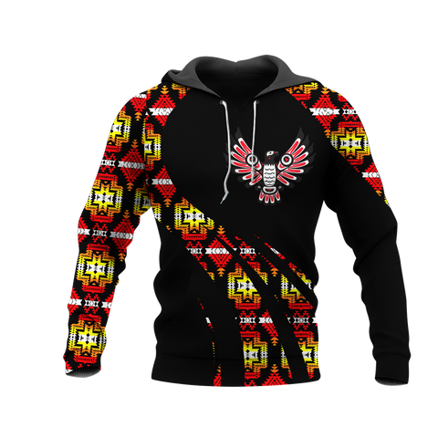 Powwow StoreHD000848 Pattern Native Pride 3D Hoodie