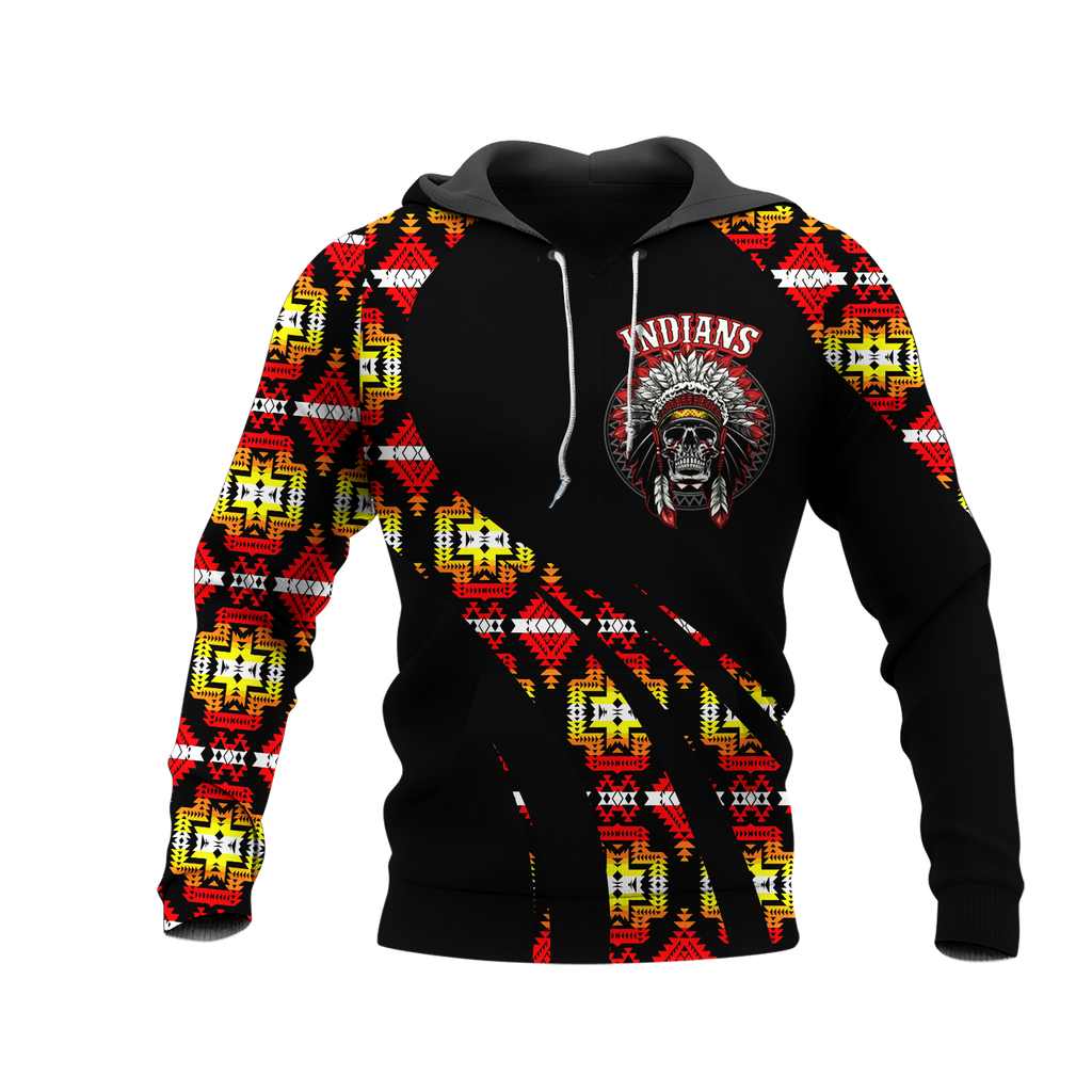 Powwow StoreHD000851 Pattern Native Pride 3D Hoodie