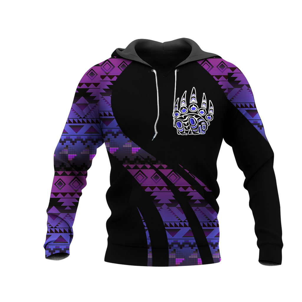 Powwow StoreHD000856 Pattern Native Pride 3D Hoodie