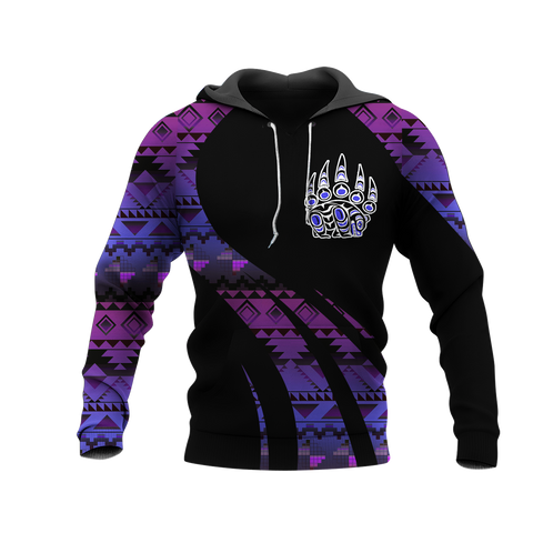 Powwow StoreHD000856 Pattern Native Pride 3D Hoodie