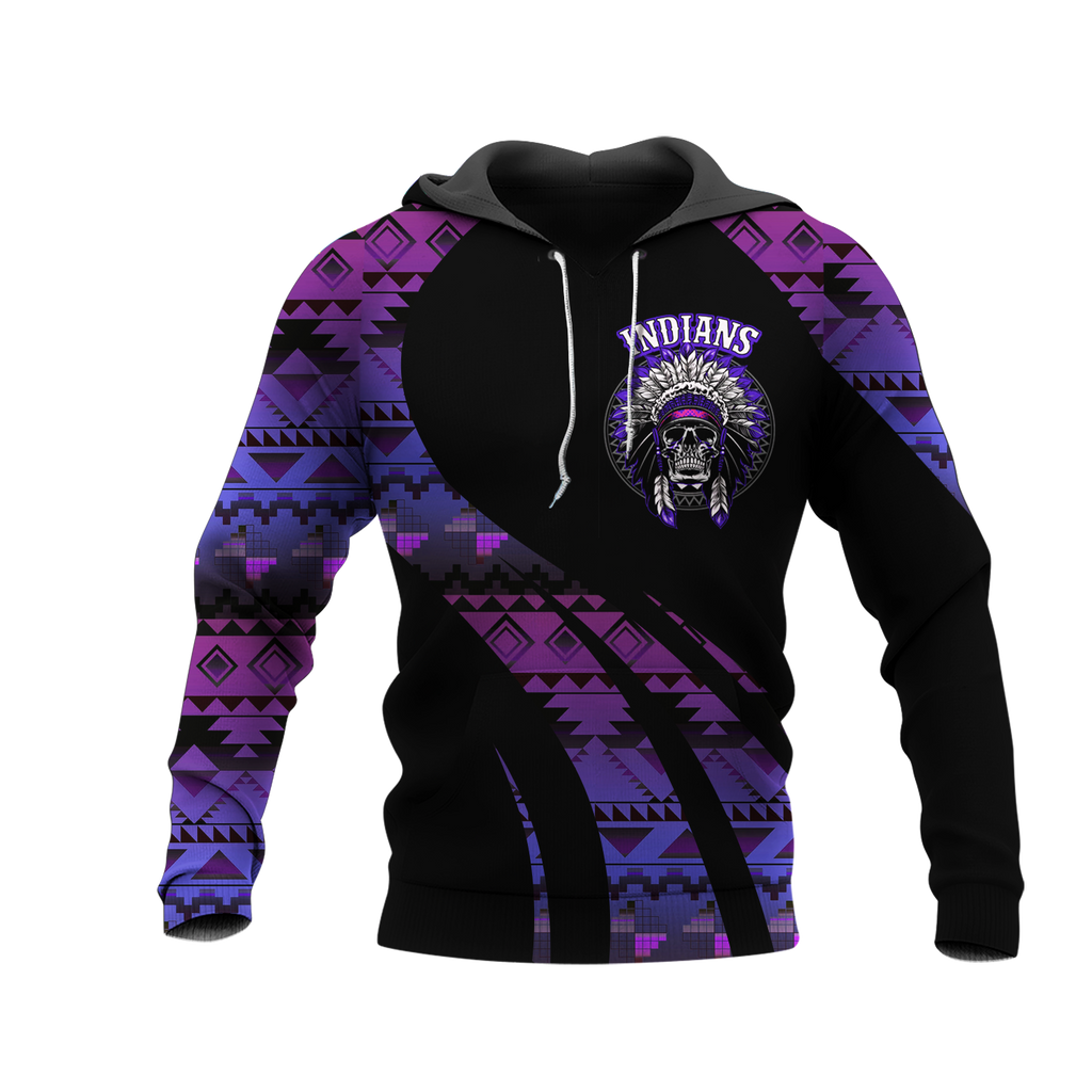 Powwow StoreHD000858 Pattern Native Pride 3D Hoodie