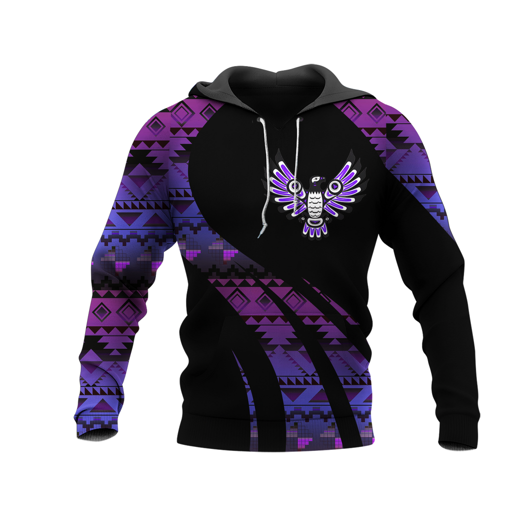 Powwow StoreHD000860 Pattern Native Pride 3D Hoodie