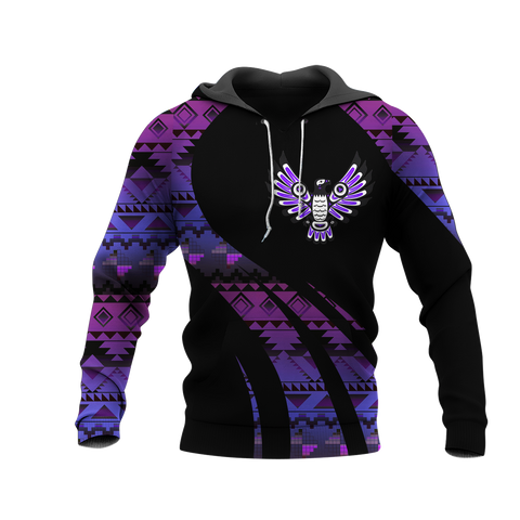 Powwow StoreHD000860 Pattern Native Pride 3D Hoodie