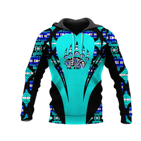 Powwow StoreHD000861 Pattern Native Pride 3D Hoodie