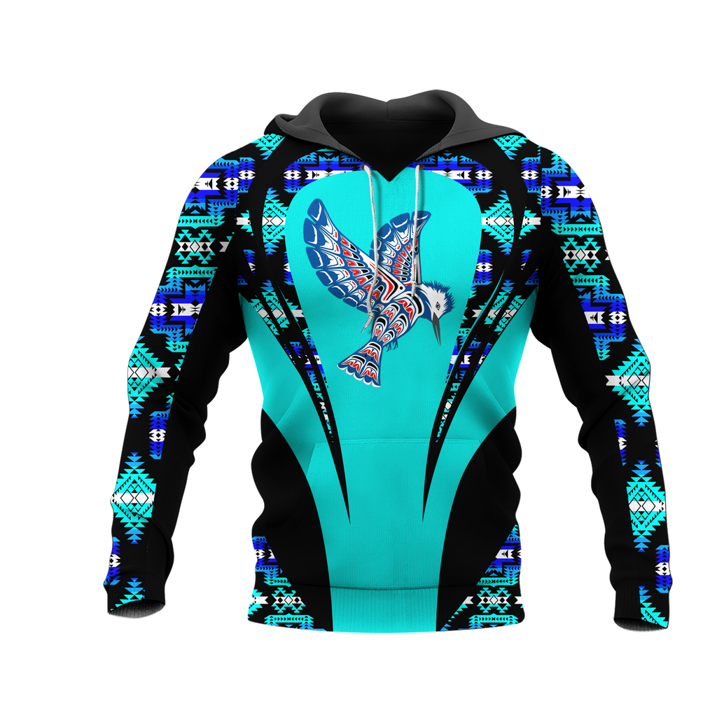 Powwow StoreHD000862 Pattern Native Pride 3D Hoodie