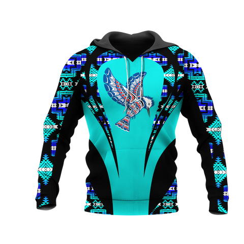 Powwow StoreHD000862 Pattern Native Pride 3D Hoodie