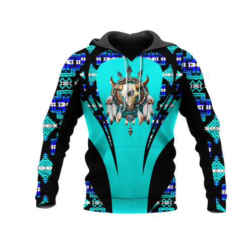 Powwow StoreHD000865 Pattern Native Pride 3D Hoodie