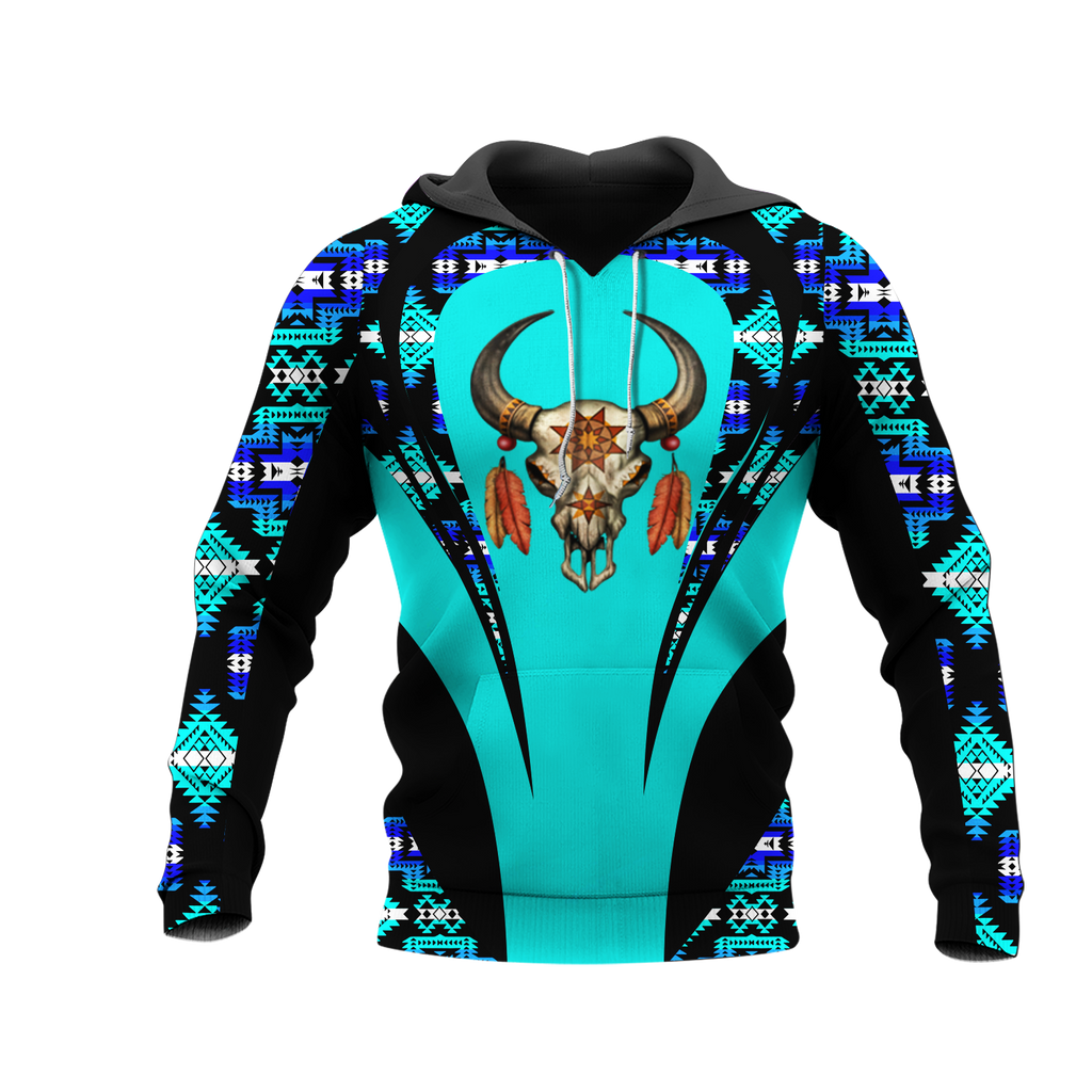 Powwow StoreHD000866 Pattern Native Pride 3D Hoodie