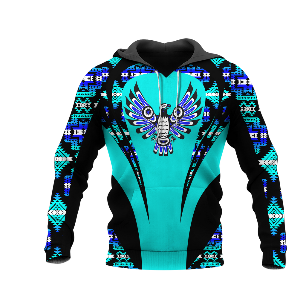 Powwow StoreHD000867 Pattern Native Pride 3D Hoodie