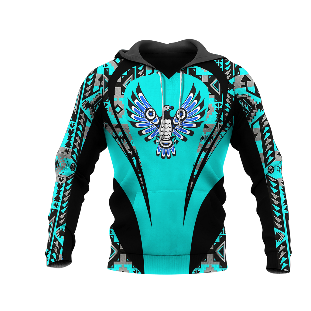 Powwow StoreHD000868 Pattern Native Pride 3D Hoodie