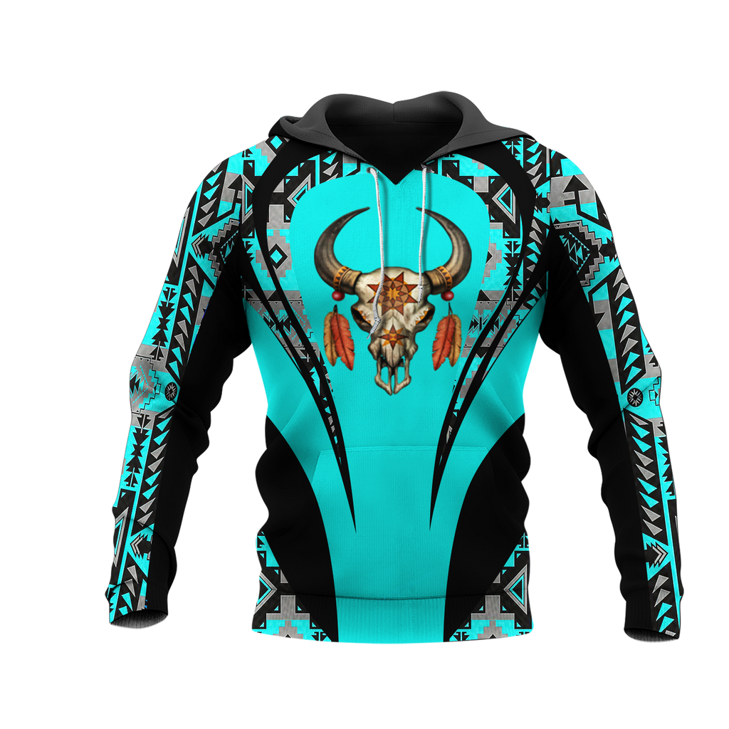 Powwow StoreHD000870 Pattern Native Pride 3D Hoodie