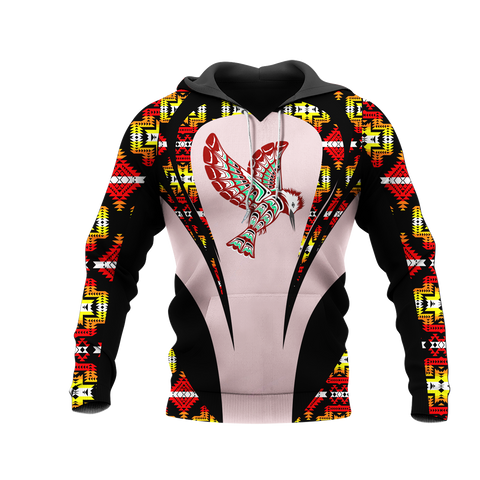 Powwow StoreHD000877 Pattern Native Pride 3D Hoodie