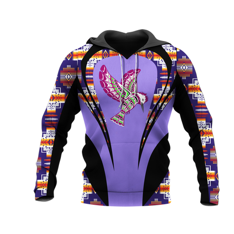 Powwow StoreHD000878 Pattern Native Pride 3D Hoodie