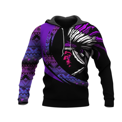 Powwow StoreHD000965 Pattern Native Pride 3D Hoodie