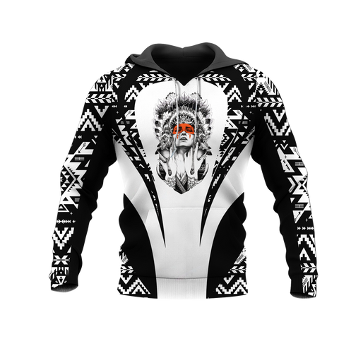 Powwow StoreHD000880 Pattern Native Pride 3D Hoodie