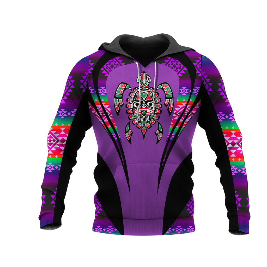 Powwow StoreHD000883 Pattern Native Pride 3D Hoodie