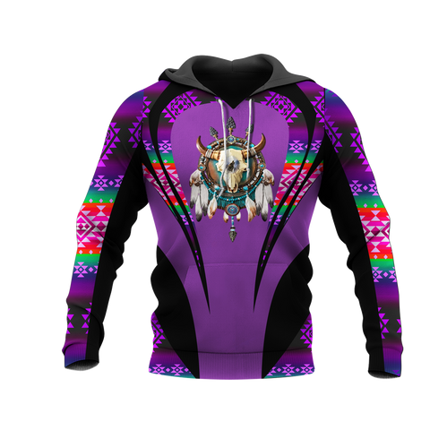 Powwow StoreHD000884 Pattern Native Pride 3D Hoodie