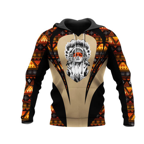 Powwow StoreHD000889 Pattern Native Pride 3D Hoodie