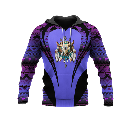 Powwow StoreHD000894 Pattern Native Pride 3D Hoodie