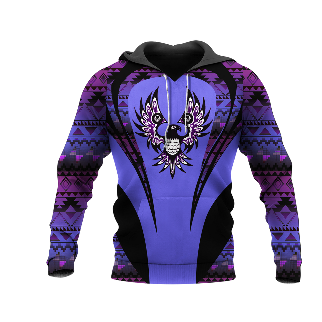 Powwow StoreHD000896 Pattern Native Pride 3D Hoodie