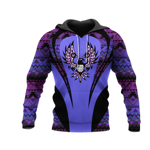 Powwow StoreHD000896 Pattern Native Pride 3D Hoodie