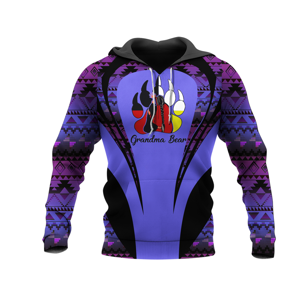 Powwow StoreHD000898 Pattern Native Pride 3D Hoodie