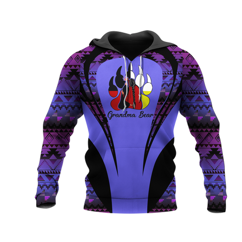 Powwow StoreHD000898 Pattern Native Pride 3D Hoodie