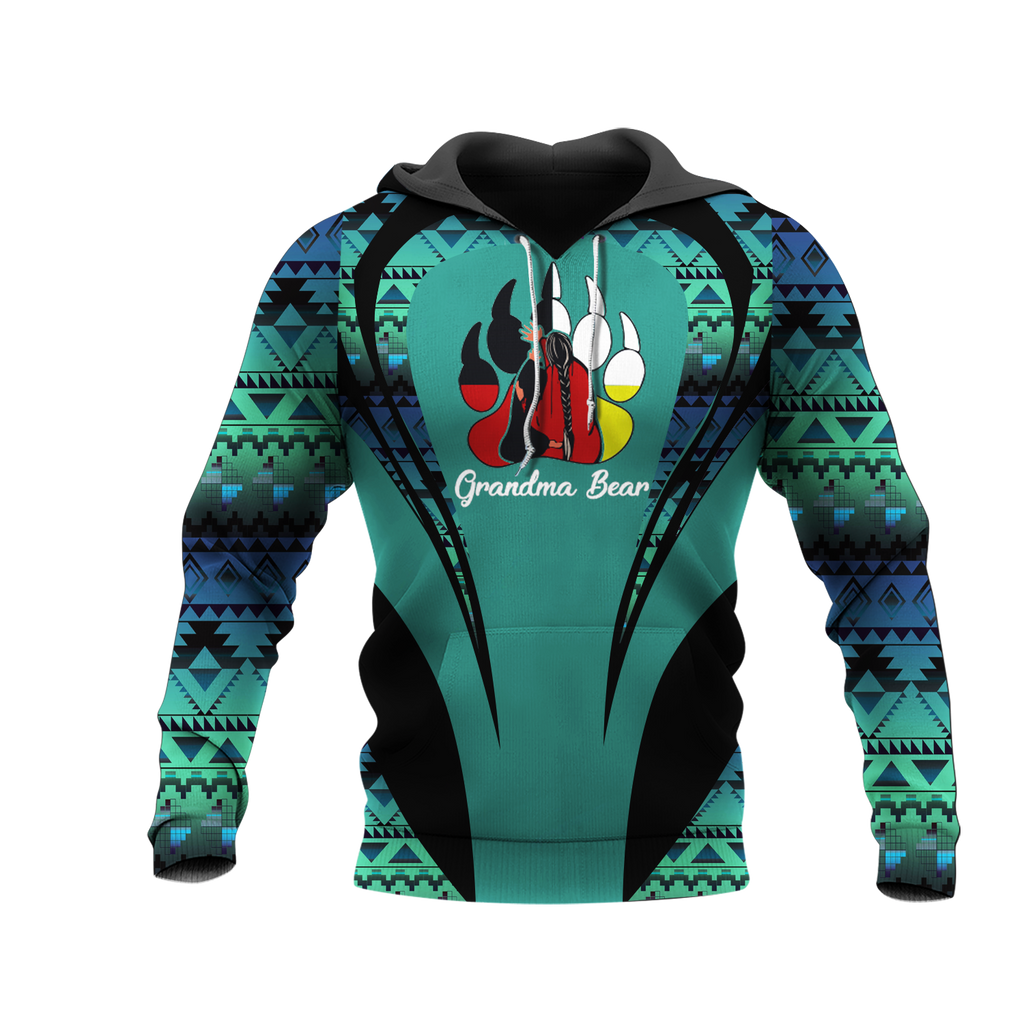 Powwow StoreHD000901 Pattern Native Pride 3D Hoodie