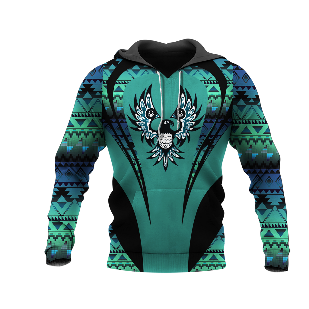 Powwow StoreHD000904 Pattern Native Pride 3D Hoodie