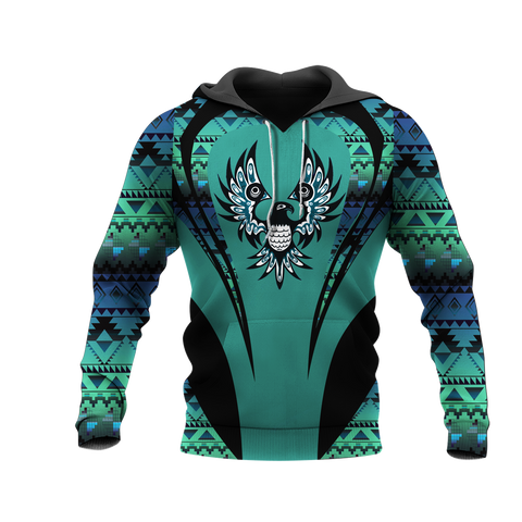 Powwow StoreHD000904 Pattern Native Pride 3D Hoodie