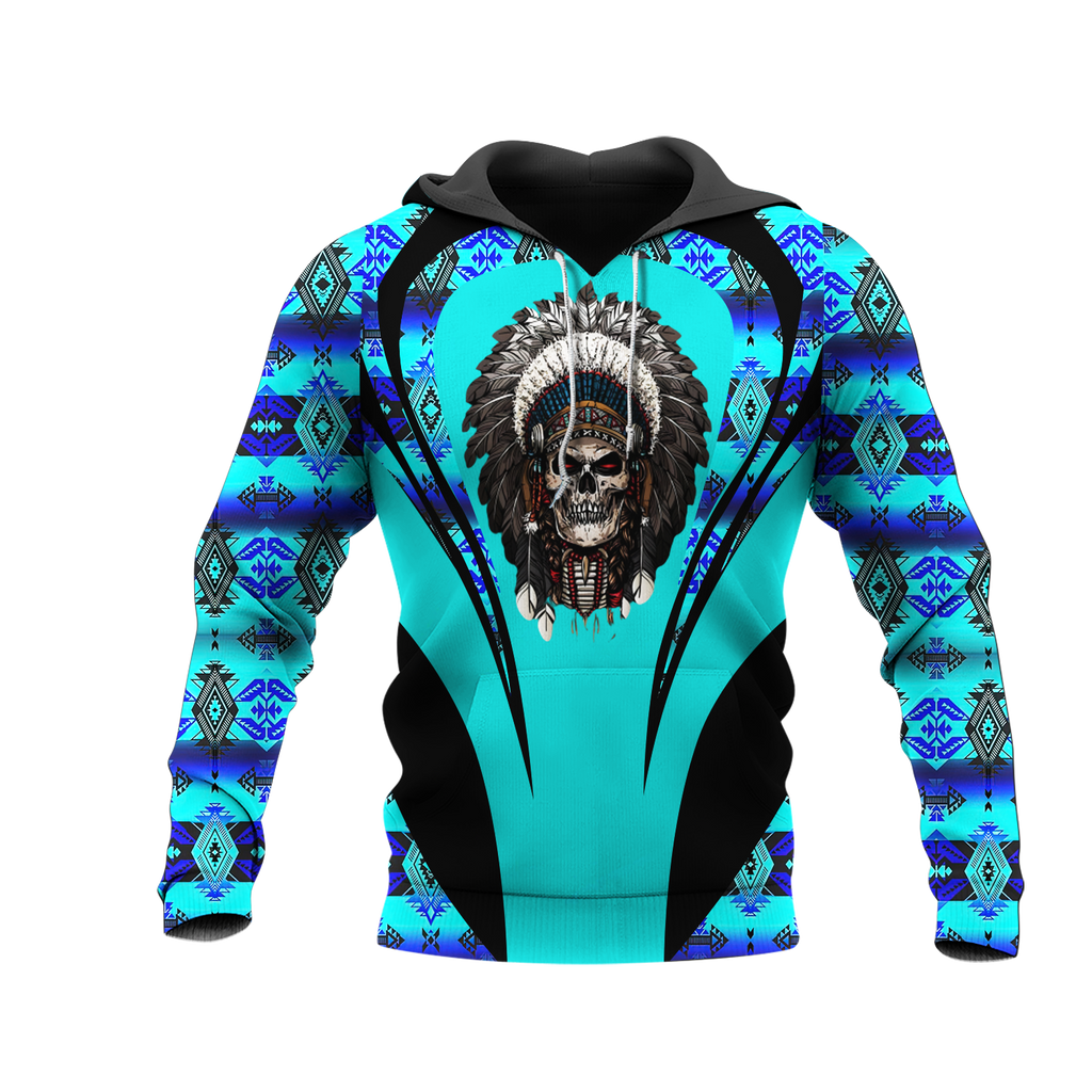 Powwow StoreHD000906 Pattern Native Pride 3D Hoodie