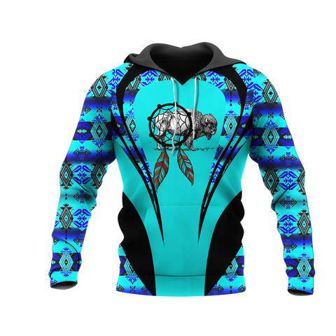 Powwow StoreHD000907 Pattern Native Pride 3D Hoodie