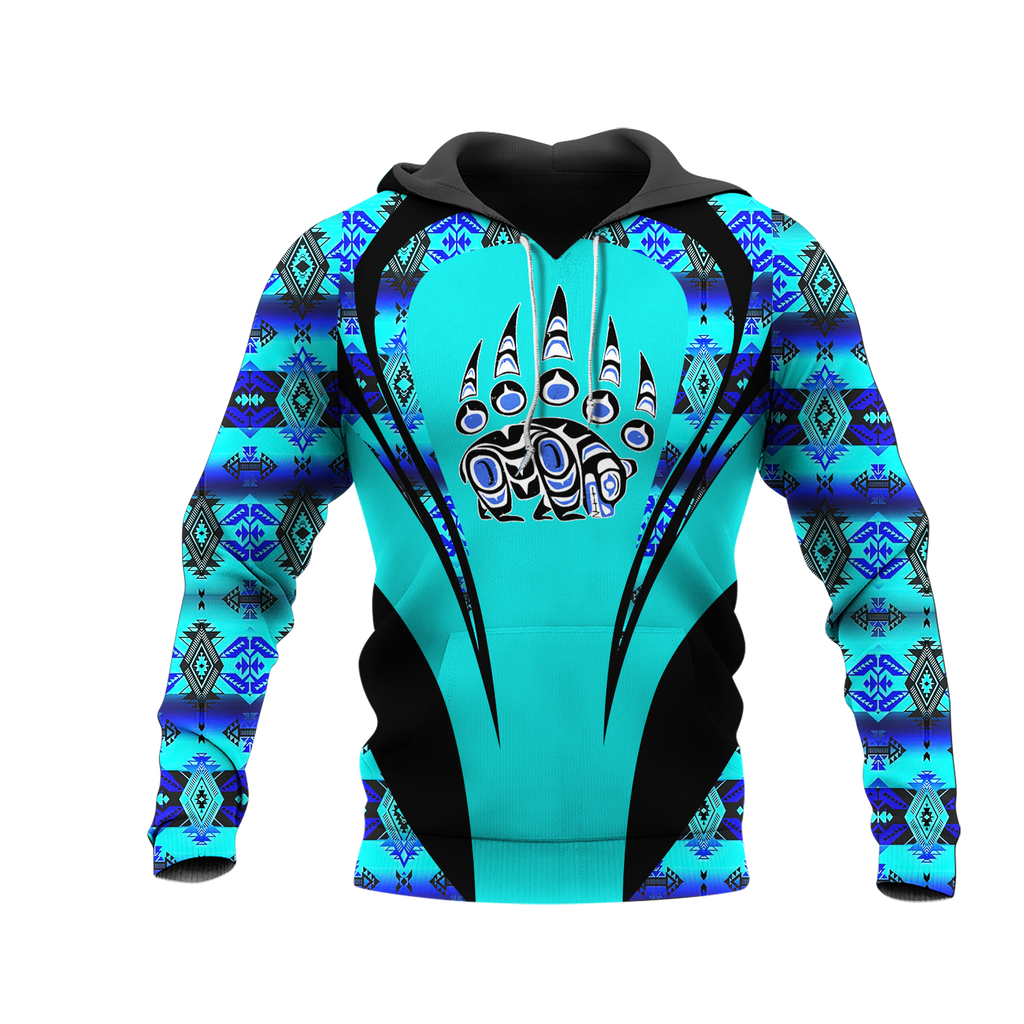 Powwow StoreHD000908 Pattern Native Pride 3D Hoodie