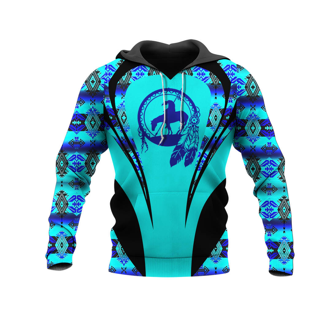 Powwow StoreHD000909 Pattern Native Pride 3D Hoodie