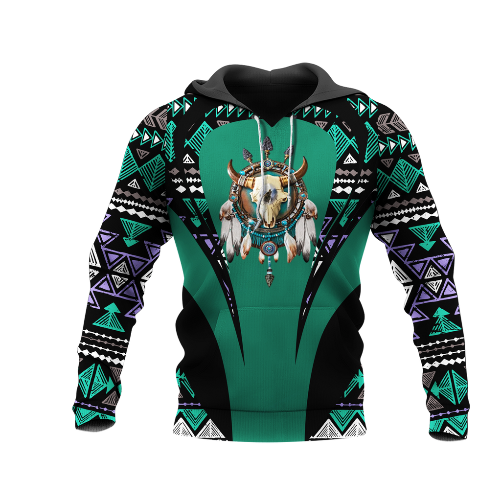 Powwow StoreHD000914 Pattern Native Pride 3D Hoodie