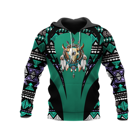 Powwow StoreHD000914 Pattern Native Pride 3D Hoodie