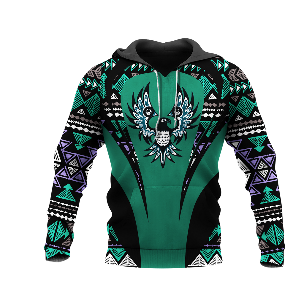 Powwow StoreHD000915 Pattern Native Pride 3D Hoodie